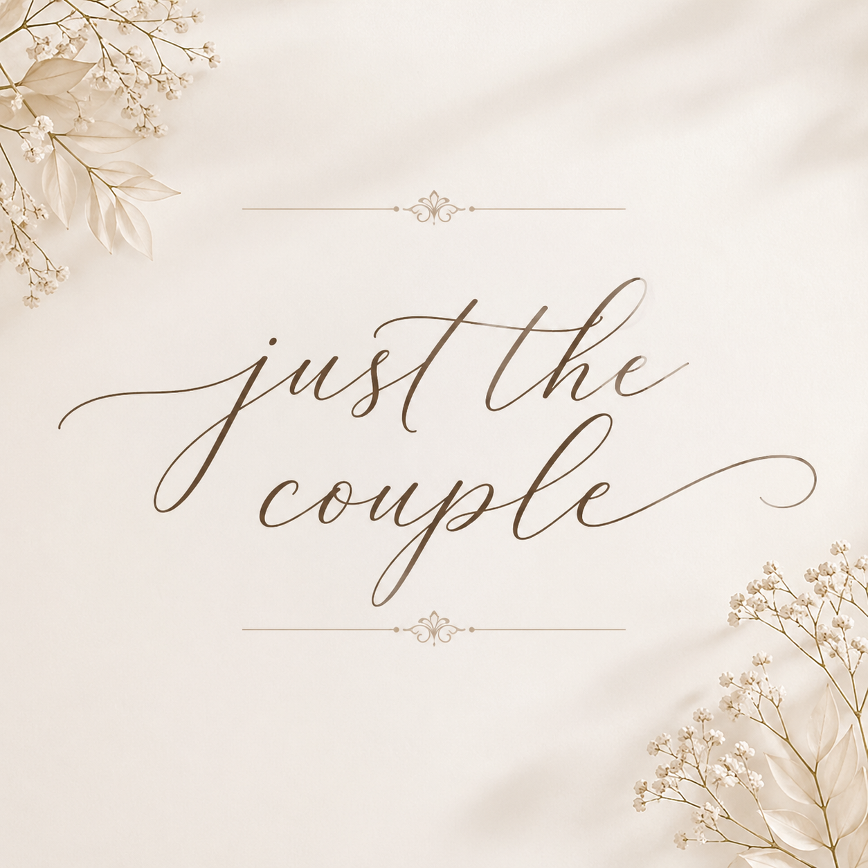 #1 JUST THE COUPLE