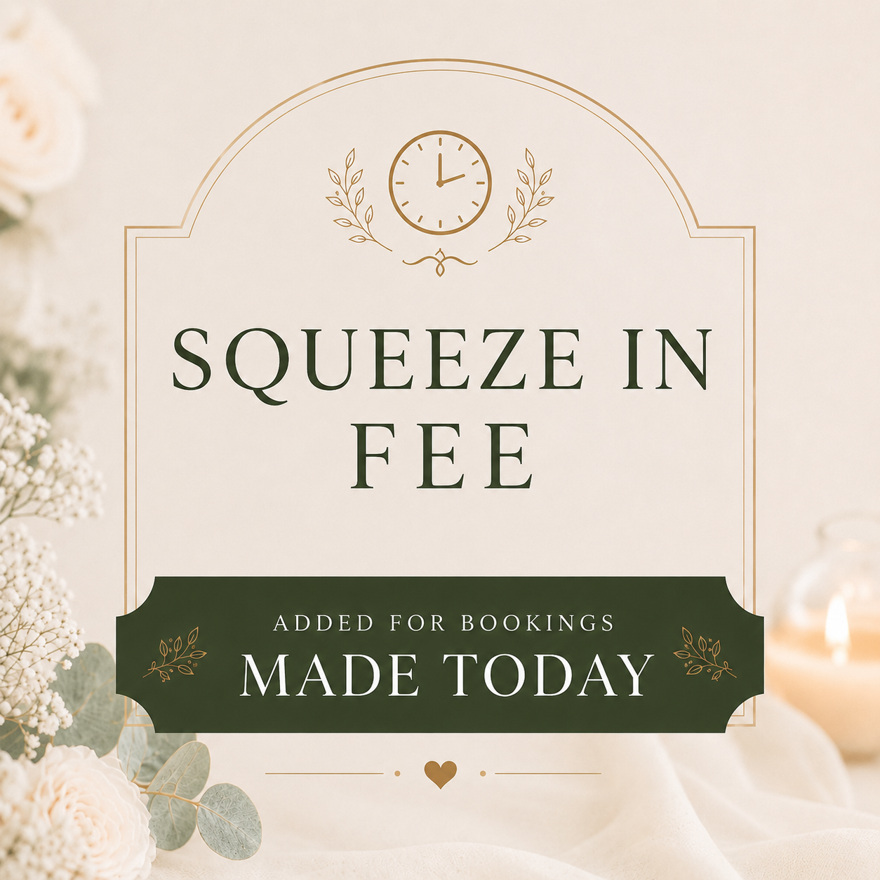 Squeeze-in Convenience Fee