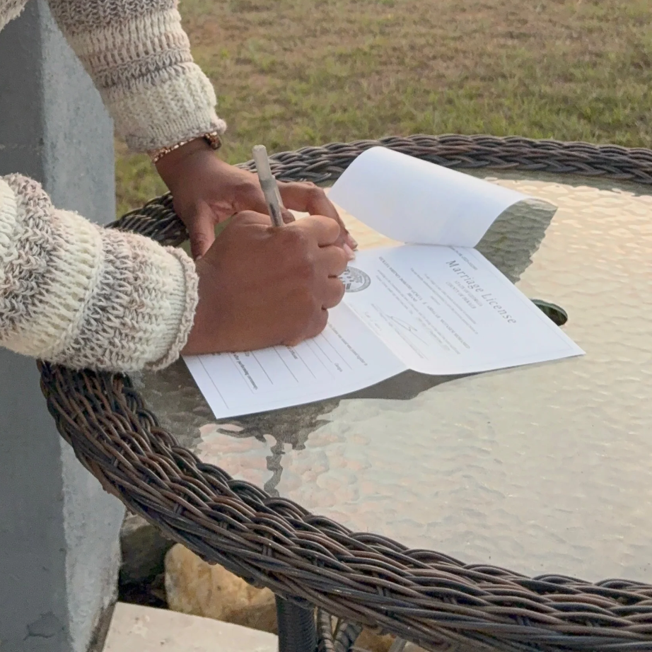 #0 Marriage License Signing Only